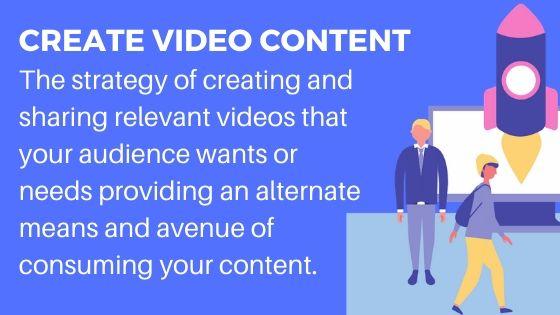 Video Content for more followers and visitors to your website