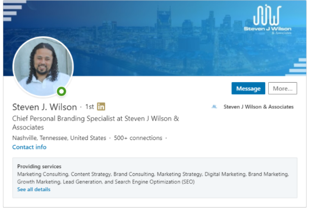 Steven J Wilson Personal Branding Consultant