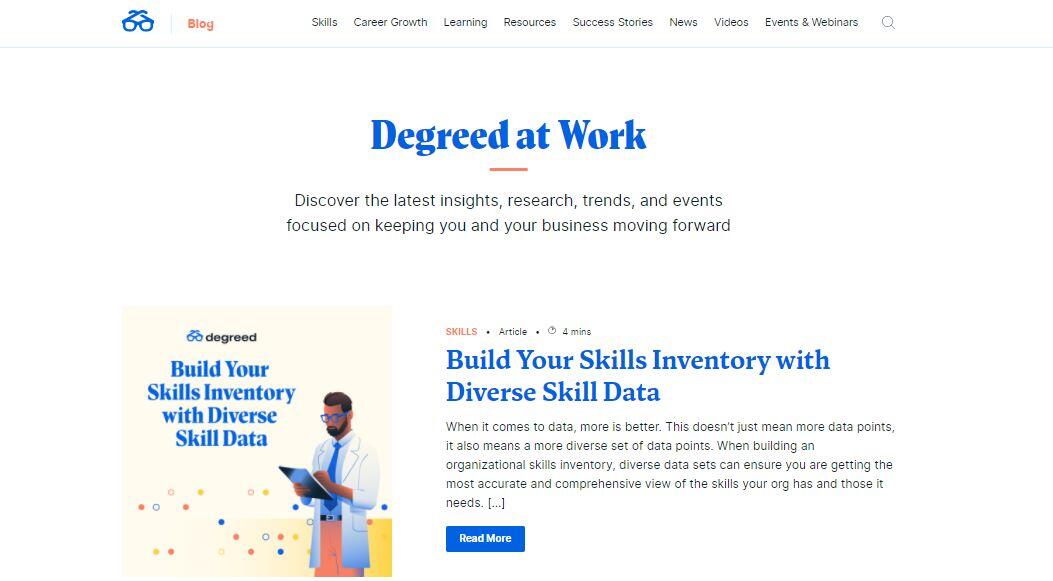 Degreed Thought Leadership Content