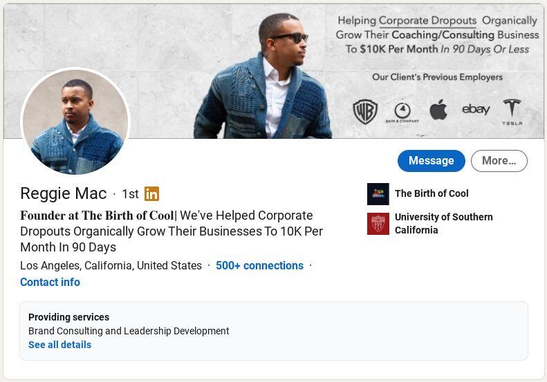 Reggie Mac on LinkedIn