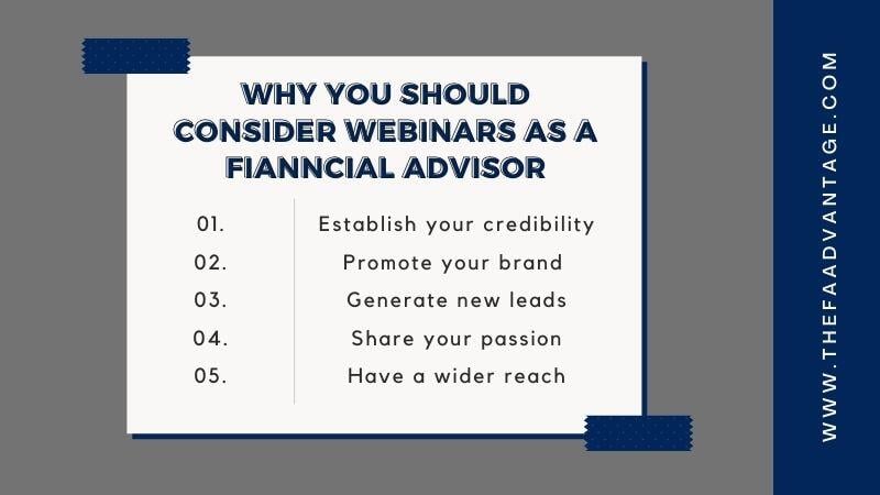 why webinars For Financial Advisors