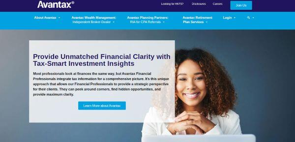 Avantax Financial Advisor Website Example