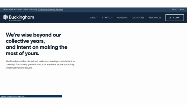 Buckingham financial website example