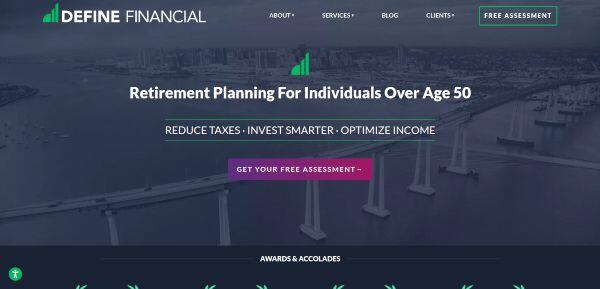 Define Financial Website Example