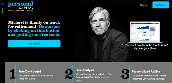 Personal Capital Website Example