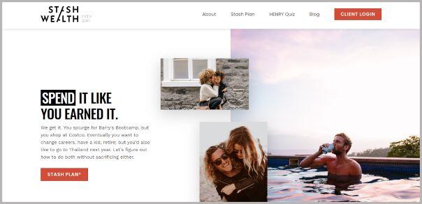 Stash Wealth Website Example