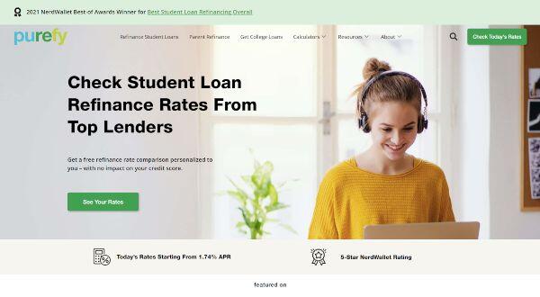 Purefy financial website example