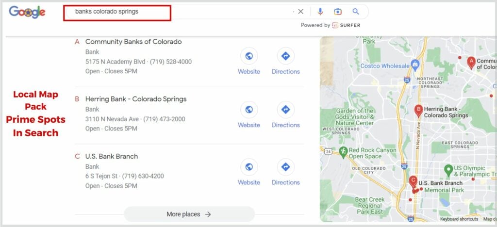 Local search results for banks