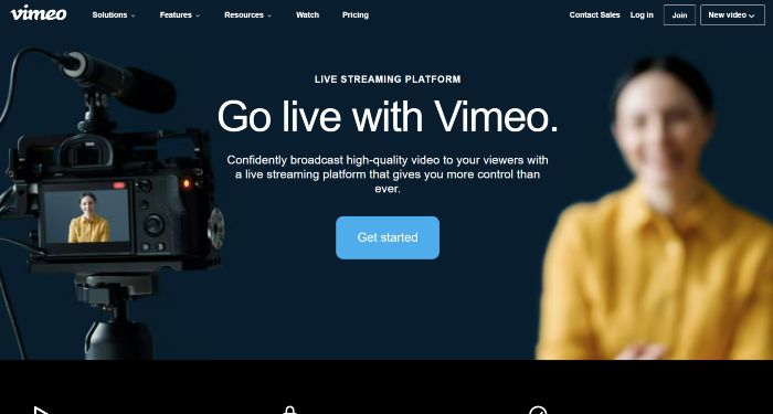 Vimeo Livestream example