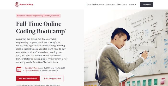 App Academy Coding Bootcamp Website