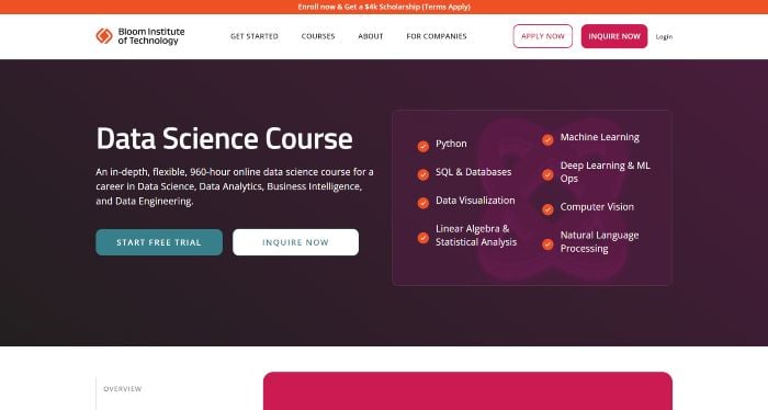 Bloom Institute Of Technology Coding Bootcamp Website