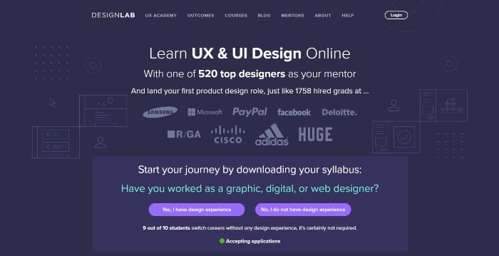 DesignLab Coding Bootcamp Website