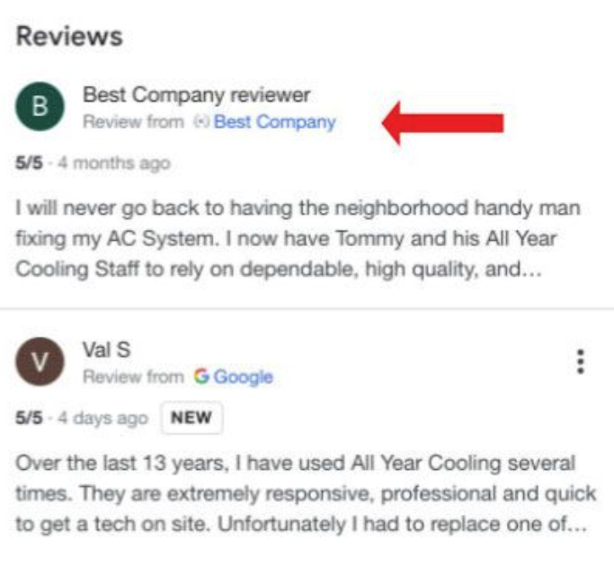 Google Reviews and EEAT